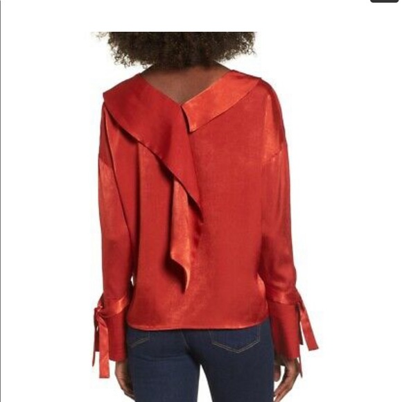 Moon river satin drape blouse - Picture 2 of 7